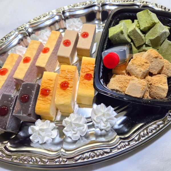 カットケーキ&わらび餅